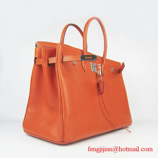 Hermes Birkin 40cm Togo Bag Orange 6099